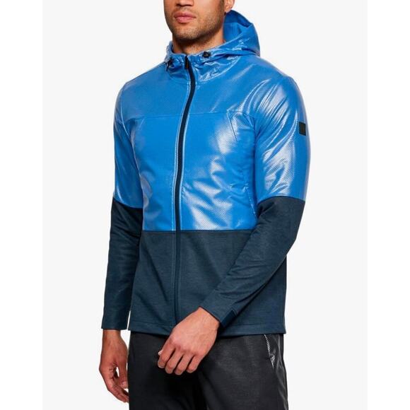 NWT Under Armour Hybrid Windbreaker COLDGEAR Swacket Hoodie Jacket Size XXL - Picture 1 of 11